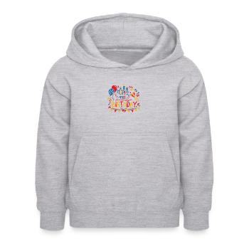 Alles Gute zum 41. Geburtstag Geschenke für die ersten 41-Jährigen - Kinder Hoodie - Hellgrau meliert - Vorne - AI Model Kid Female (0cm)