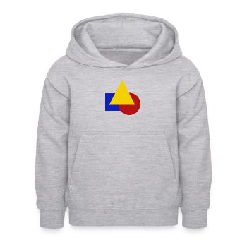 Geometric - Kids Hoodie - light heather grey - Front - AI Model Kid Female (0cm)