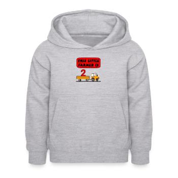 Farmer - Kids Hoodie - light heather grey - Front - AI Model Kid Female (0cm)