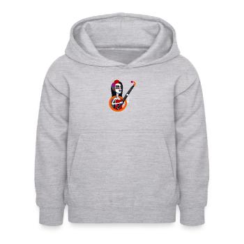Fille de la musique - Sweat à capuche Enfant - gris clair chiné - Devant - AI Model Kid Female (0cm)