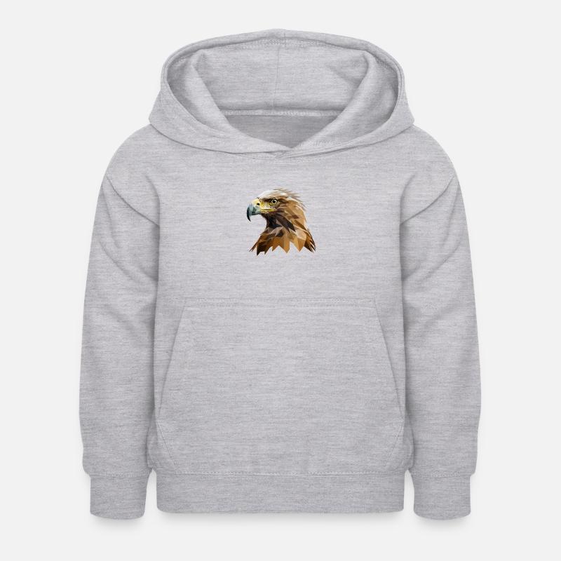 EAGLE - Kinder Hoodie - Hellgrau meliert