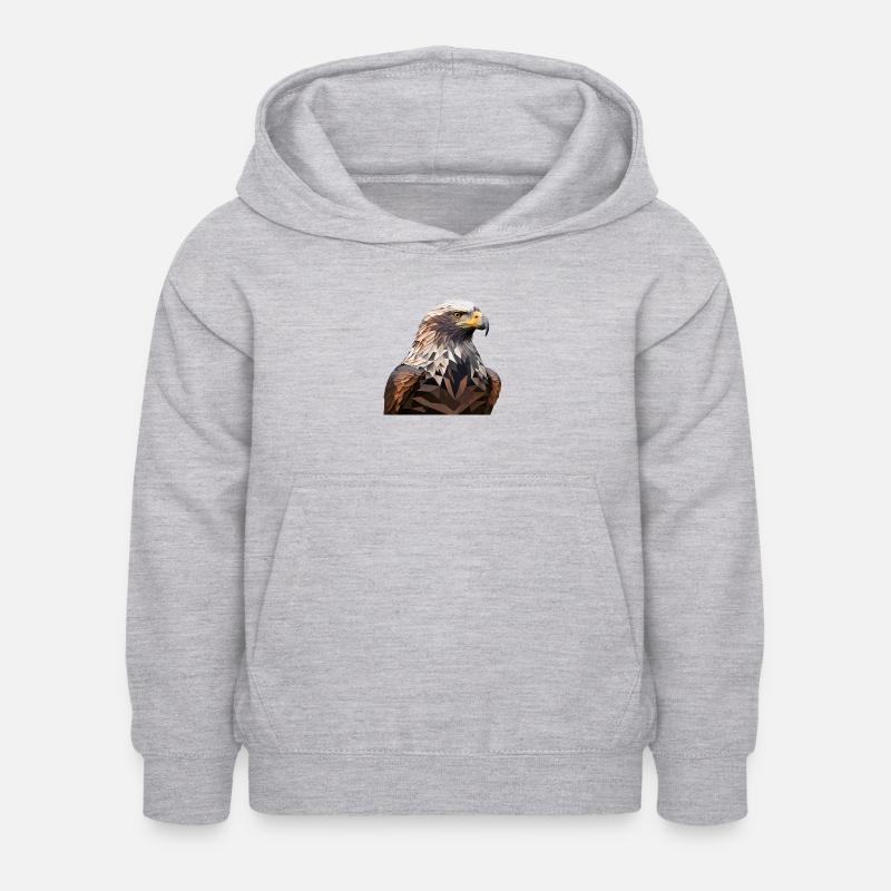 EAGLE - Kinder Hoodie - Hellgrau meliert