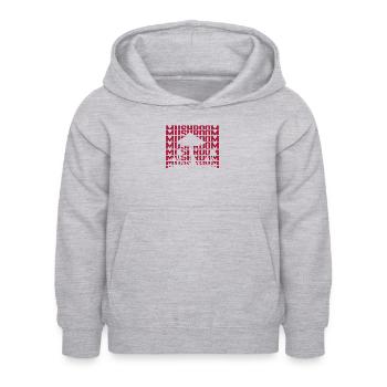 Champignon - Sweat à capuche Enfant - gris clair chiné - Devant - AI Model Kid Female (0cm)
