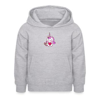 Unicorn Mythical Beast Unicorn Girl Unicorns - Kids Hoodie - light heather grey - Front - AI Model Kid Female (0cm)