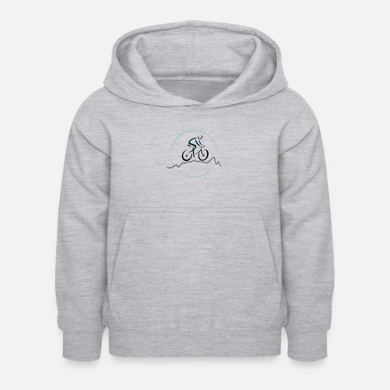 Cycliste professionnel - Sweat à capuche Enfant - gris clair chiné