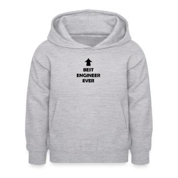 The Best Engineer - Kids Hoodie - light heather grey - Front - AI Model Kid Female (0cm)