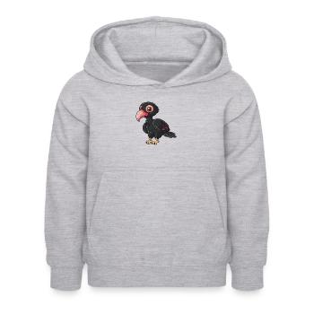 Bezaubernder Truthahngeier Charakter - Kinder Hoodie - Hellgrau meliert - Vorne - AI Model Kid Female (0cm)
