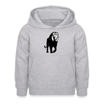 Leon - Kids Hoodie - light heather grey - Front - AI Model Kid Female (0cm)