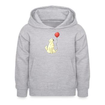 Golden Retriever - Kids Hoodie - light heather grey - Front - AI Model Kid Female (0cm)