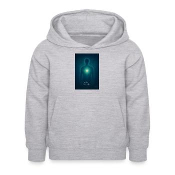 Words from the Silence - Kinder Hoodie - Hellgrau meliert - Vorne - AI Model Kid Female (0cm)