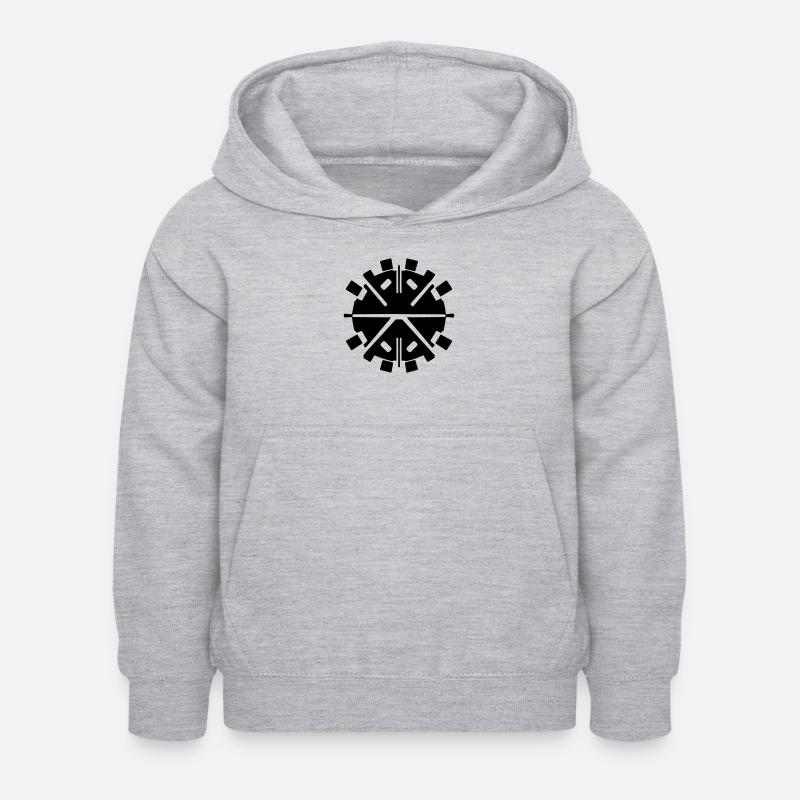 Clock - Kids Hoodie - light heather grey