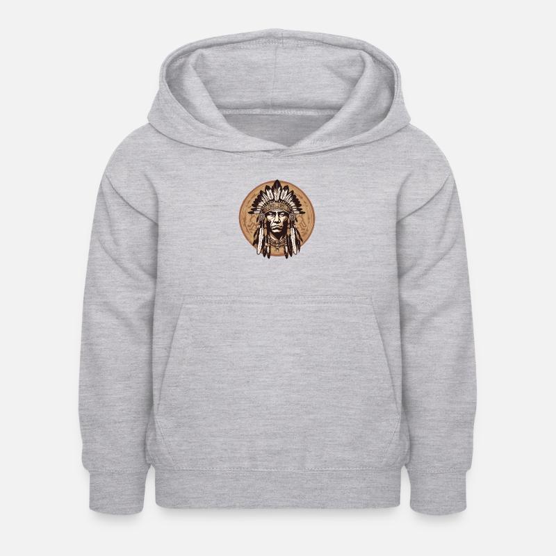 Chef - Sweat à capuche Enfant - gris clair chiné