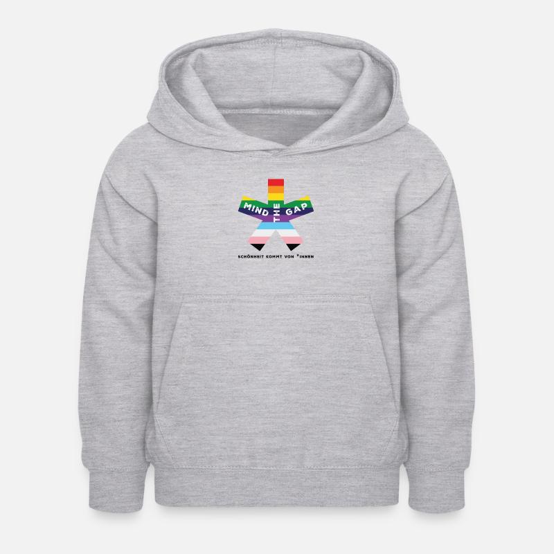 blockedTitle - Kinder Hoodie - Hellgrau meliert