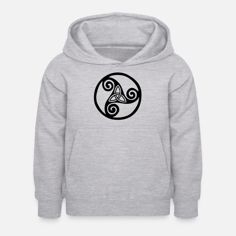 Trisquel - Kids Hoodie - light heather grey