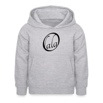 Oh lala - Kinder Hoodie - Hellgrau meliert - Vorne - AI Model Kid Female (0cm)