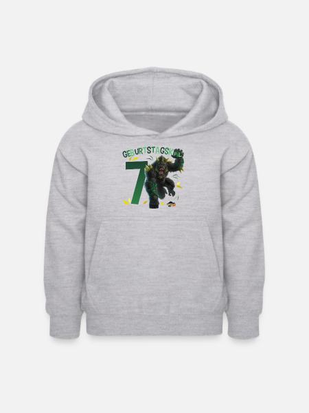 schleich® ELDRADOR® CREATURES 7 Siebter Geburtstag - Kinder Hoodie - Hellgrau meliert