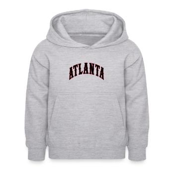 Atlanta - Kinder Hoodie - Hellgrau meliert - Vorne - AI Model Kid Female (0cm)
