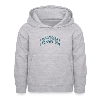 Jacksonville - Kinder Hoodie - Hellgrau meliert - Vorne - AI Model Kid Female (0cm)
