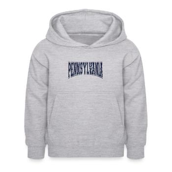 Pennsylvanie - Sweat à capuche Enfant - gris clair chiné - Devant - AI Model Kid Female (0cm)