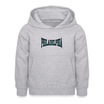 Philadelphie - Sweat à capuche Enfant - gris clair chiné - Devant - AI Model Kid Female (0cm)