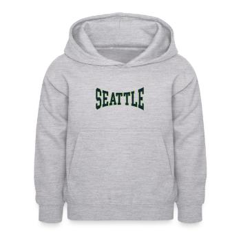 Seattle - Kids Hoodie - light heather grey - Front - AI Model Kid Female (0cm)