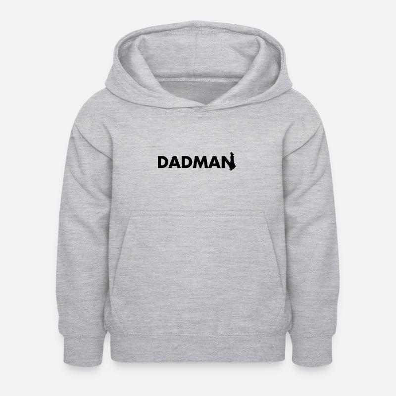 Papa - Sweat à capuche Enfant - gris clair chiné