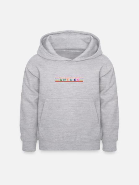 SCHWEDEN - Kinder Hoodie - Hellgrau meliert
