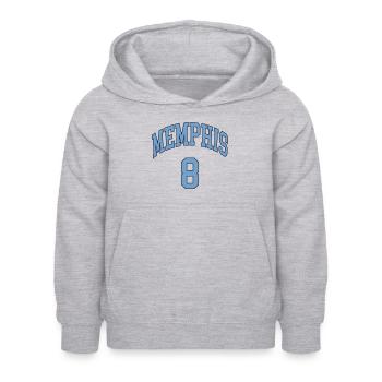 Memphis 8 - Sweat à capuche Enfant - gris clair chiné - Devant - AI Model Kid Female (0cm)