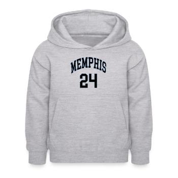 Memphis 24 - Sweat à capuche Enfant - gris clair chiné - Devant - AI Model Kid Female (0cm)