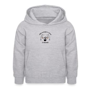 Bird Watching Bird Watching Birding Coffee - Kids Hoodie - light heather grey - Front - AI Model Kid Female (0cm)