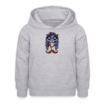 La mariée - Sweat à capuche Enfant - gris clair chiné - Devant - AI Model Kid Female (0cm)