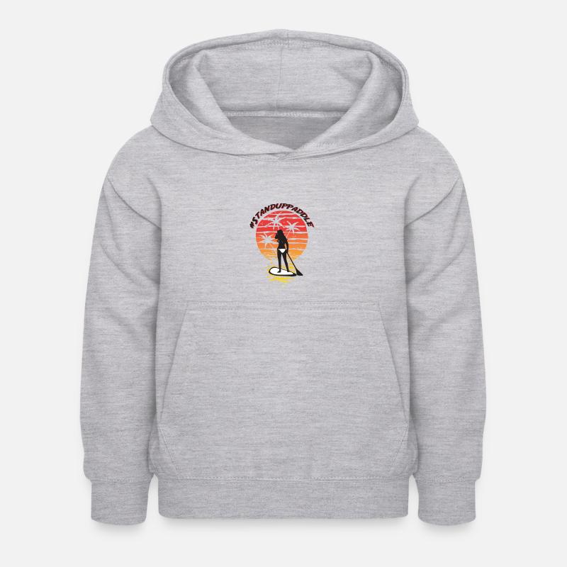 SOUPER - Sweat à capuche Enfant - gris clair chiné