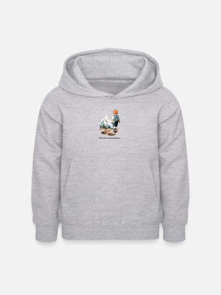 Future Mountaineer - Kids Hoodie - light heather grey