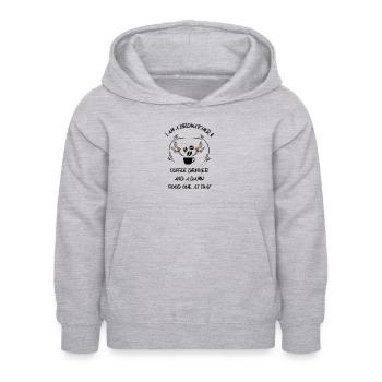 Bird Watching Bird Watching Birding Coffee - Kids Hoodie - light heather grey - Front - AI Model Kid Female (0cm)
