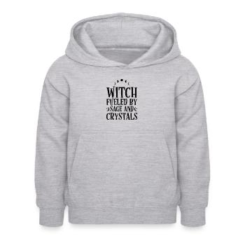 Sorcellerie - Sweat à capuche Enfant - gris clair chiné - Devant - AI Model Kid Female (0cm)