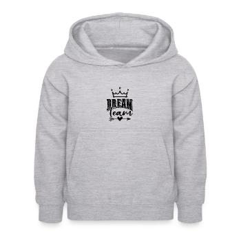 Dream Team - Sweat à capuche Enfant - gris clair chiné - Devant - AI Model Kid Female (0cm)