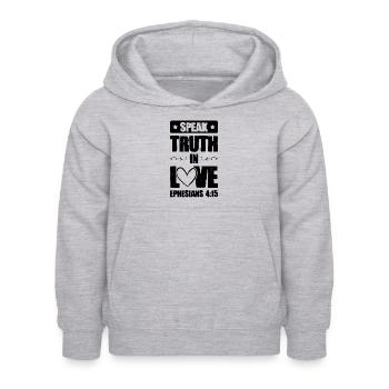 Bible Love Verses - Kids Hoodie - light heather grey - Front - AI Model Kid Female (0cm)