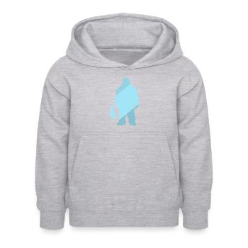 Lochness Yeti - Kinder Hoodie - Hellgrau meliert - Vorne - AI Model Kid Female (0cm)