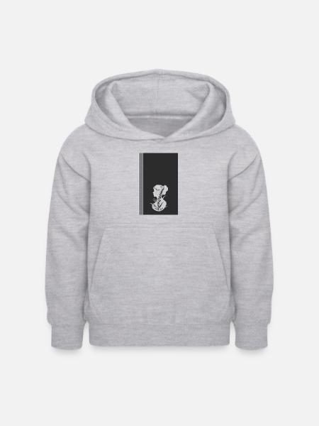 Veganerin Fleisch Bio - Kinder Hoodie - Hellgrau meliert