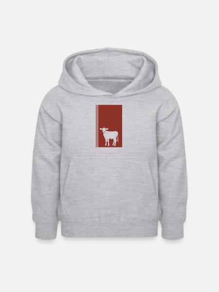 Vegan Veganerin - Kinder Hoodie - Hellgrau meliert