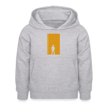 Selle de rodéo western - Sweat à capuche Enfant - gris clair chiné - Devant - AI Model Kid Female (0cm)