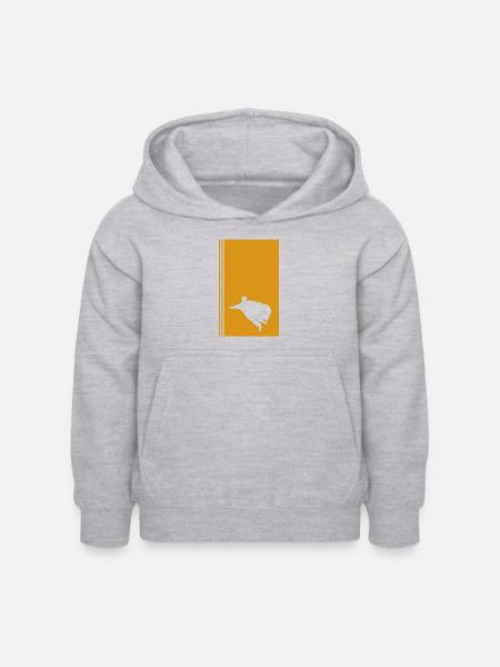 Wingsuit Fliegen Gleiter - Kinder Hoodie - Hellgrau meliert