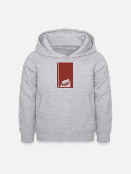 Achterbahn Festzelt - Kinder Hoodie - Hellgrau meliert