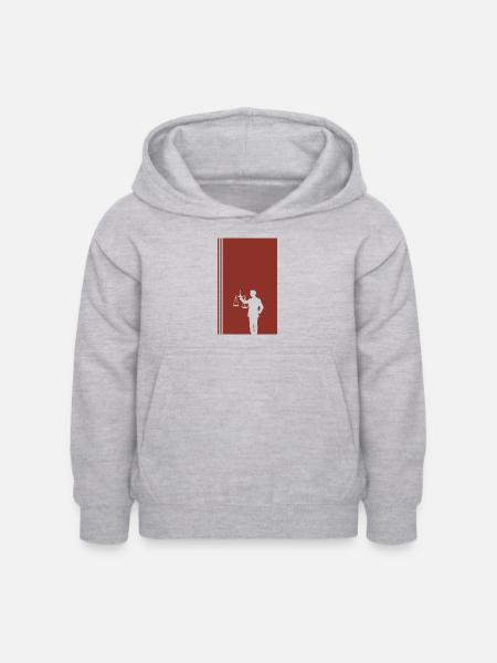 Gericht Recht Absatz - Kinder Hoodie - Hellgrau meliert