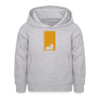 Burger restauration rapide délicieux - Sweat à capuche Enfant - gris clair chiné - Devant - AI Model Kid Female (0cm)