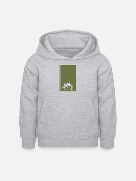 Rummel rollercoaster Festzelt - Kinder Hoodie - Hellgrau meliert
