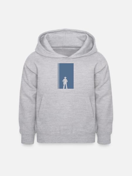 Western Rodeo - Kinder Hoodie - Hellgrau meliert
