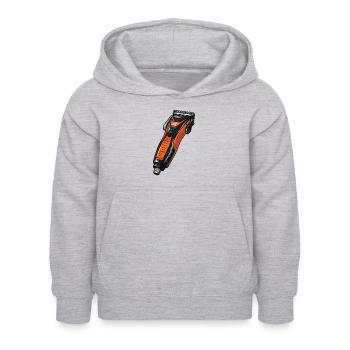 Tondeuses à cheveux - Sweat à capuche Enfant - gris clair chiné - Devant - AI Model Kid Female (0cm)