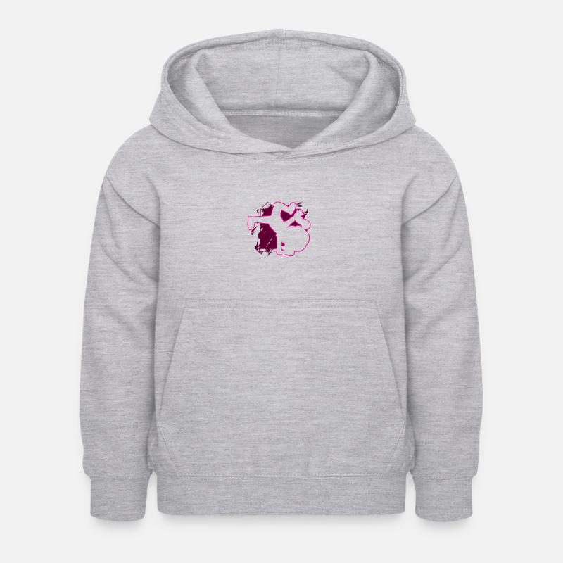 Breakdance Fille Danseuse de breakdance - Sweat à capuche Enfant - gris clair chiné