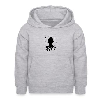 Octopus Octopus Zoo animal marine tentacles - Kids Hoodie - light heather grey - Front - AI Model Kid Female (0cm)